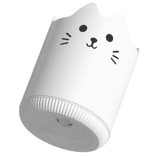 Happyyami ペン立て 可愛い 猫 白 回転式 ペン置き ペン入れ 小物入れ オシャレ 卓上収納 ペン収納 メイクブラシ 収納ケース ブラシホルダー 大容量 スリム 鉛筆立て 文房具収納 卓上整理 化粧品 収納ボックス 1個