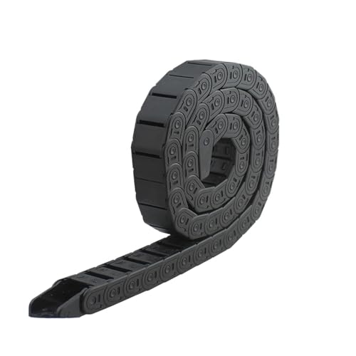 Chaîne porte-câbles 18x37 mm semi-fermée en plastique pour machine