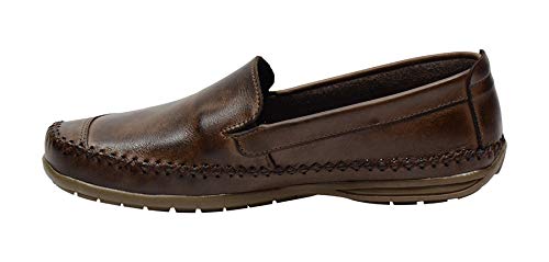 Sapatilha Mocassim Em Couro Látego Galway 765LAT (40, Café)