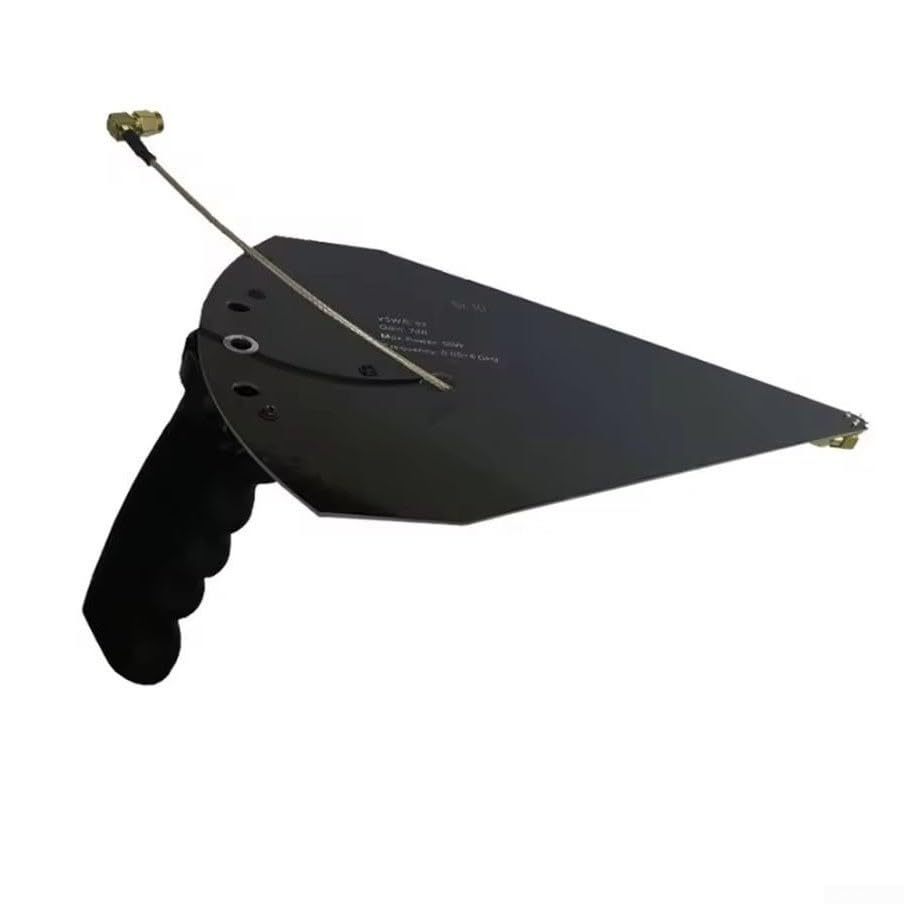 Antena Log-Periódico SL10 de 50MHz-6GHz con conector SMA macho y ganancia 7dBi