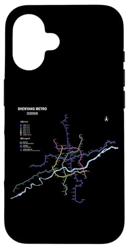 Shenyang China Train Line Railway ? Souvenir Route Map �X�}�z�P�[�X iPhone 16 �p