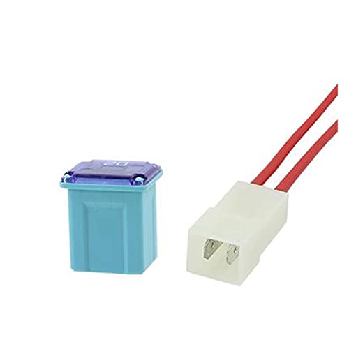 Set de fusibles con caja plástica Mini Square Fuse 20A 30A 40A 50A 60A de auto, color: caja de fusibles 1 set 20A miniatura 1
