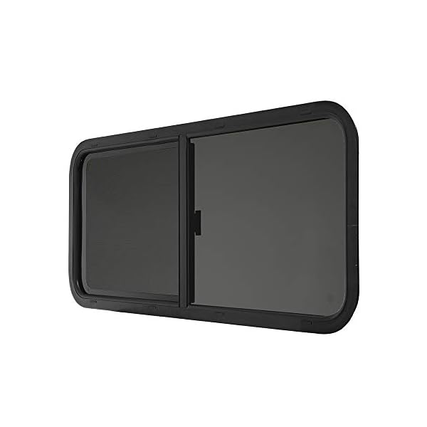 ToughGrade Horizontal Sliding Black RV Window 48