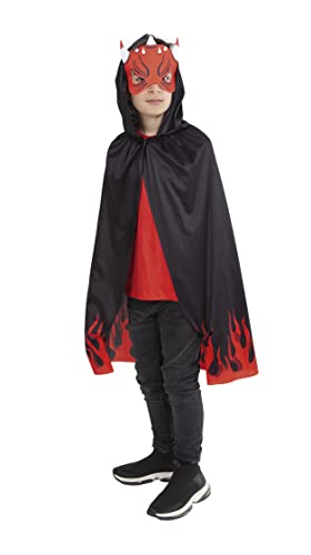 Rubies Set Superheroe Diablo para meninos e meninas, capa e máscara, oficial Halloween, carnaval e aniversário, S5217