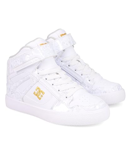 [DC Shoes] [�f�B�[�V�[�V���[�Y] �j�̎q �L�b�Y �q���C �^���C �ʊw�C ���[�X�s���A�n�C�g�b�vSEEVSN KS PURE HIGH-TOP SE EV SN �L�b�Y�X�j�[�J�[ �n�C�J�b�g DK261004 �z���C�g/�u���b�N 17.0cm
