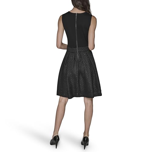 Image of Karl Lagerfeld Women's Novelty Tweed Career Midi Dress