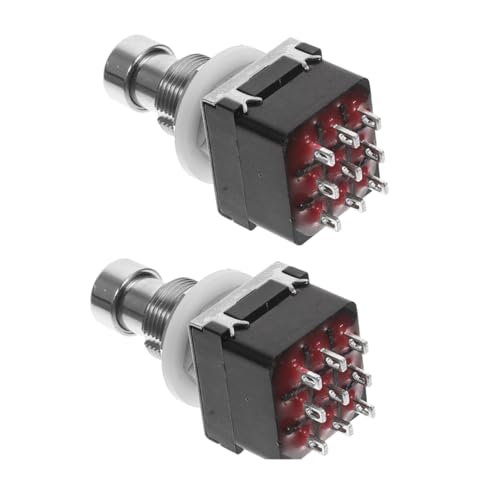 ERINGOGO 2個ギター エフェクタースイッチ ペダル ボタン 耐久性と安定性あり 全てのギタリストに対応 パフォーマンス向け さまざまなに対応