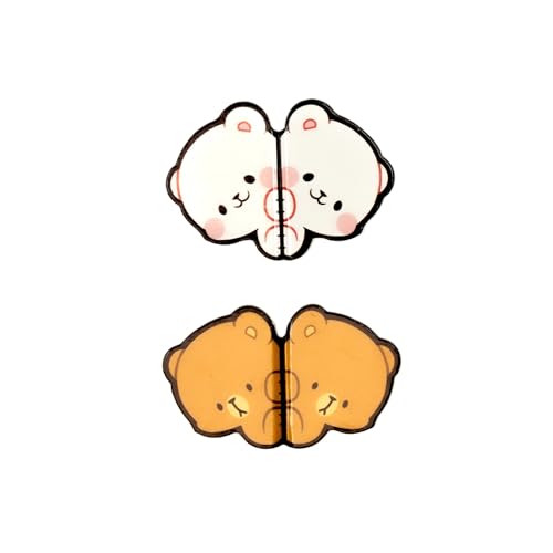Marque-pages magnétiques Milkmochabear adorables pour fournitures scolaires maison