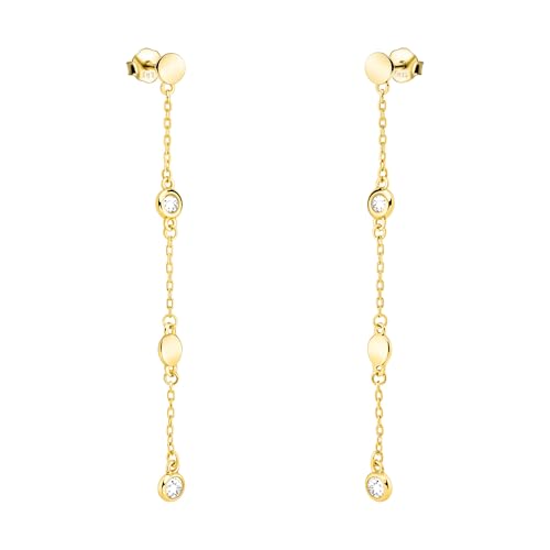 Boucles d'oreilles femme argent 925 et pierre de zircon à offrir pour un anniversaire