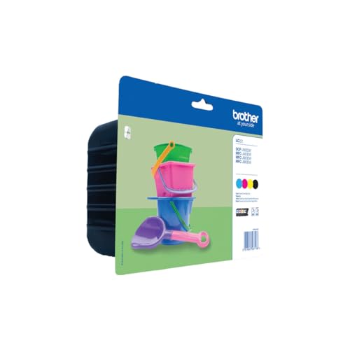 Brother LC221 pack de 4 cartouches d'encre pour imprimante jet d'encre