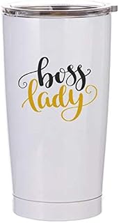 Boss Lady | 20 oz Stainless Steel Coffee Tumbler with Lid Coffee Gifts