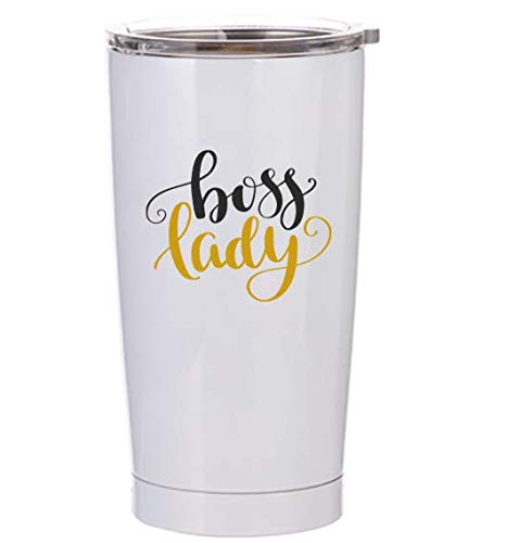 Boss Lady | 20 oz Stainless Steel Coffee Tumbler with Lid Coffee Gifts