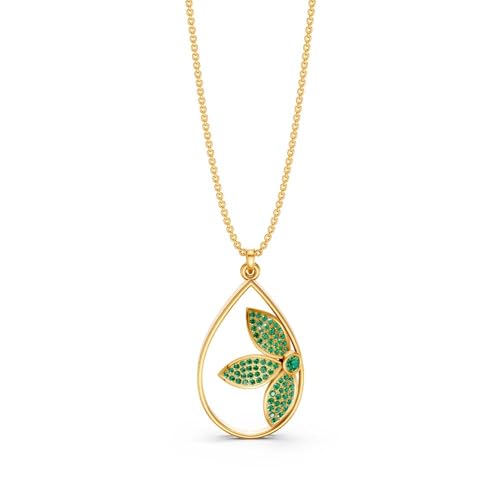 Image of Miss Highness 925 Silver Leaf Pendant Necklace for Women & Girls | Minimal Daily Wear | Silver Jewellery With Authenticity Certificate | Gift for Girlfriend Wife | With Chain Pendant