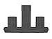 WeatherTech Custom Fit FloorLiners for Lexus RX, RX Hybrid - 3rd Row (448864), Black