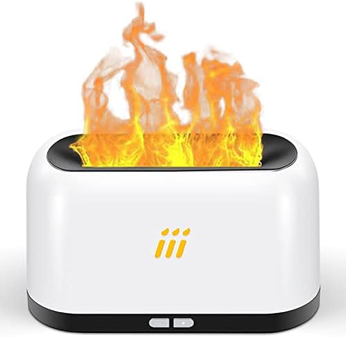 Oil Diffuser with Flame Light Air Aroma Humidifier for Home Large & Small Room,Office or Yoga