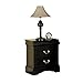 Acme 19503 Louis Philippe III Nightstand, Black