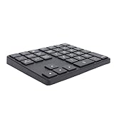 Kelawoly Pavé Numérique, Clavier Numérique à 35 Touches avec Récepteur, pavé 2.4G sans Fil BT5.0 BT3.0 pour Ordinateur Portable, Ordinateur de Bureau et Smartphone OS X (Black)