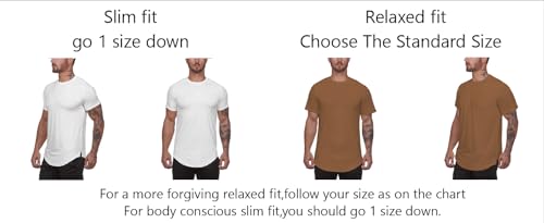 Muscle Killer 3 Pack Men's Gym Workout Bodybuilding Fitness Active Athletic T-Shirts Workout Casual Tee (X-Large, Black+Apricot+Dark Purple) by Muscle Killer - Used condition - Image 5