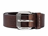 VINTAGE LEATHER Replay Herren AM2648 Gürtel, 117 FADE Tobacco, 105