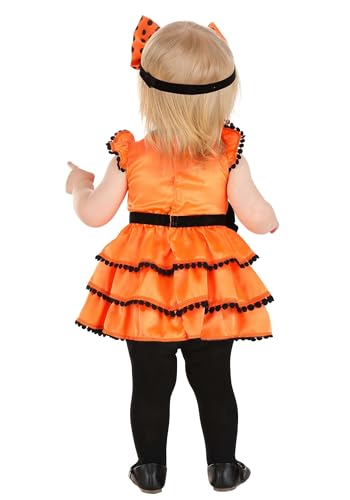 Disfraz de vestido de calabaza para bebé niña miniatura 2
