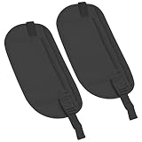 2 Stück Geldgürtel Flach & Unsichtbar, Bauchtasche unter Kleidung mit RFID Schutz für Damen & Herren, Diebstahlsichere Hüfttasche Schwarz für Reise Sport & Alltag, Verstellbarer Gurt & Atmungsaktiv