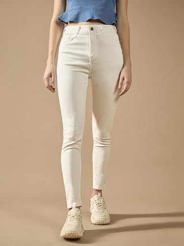 Image of Dolce Crudo Distressed High Rise Skinny Jeans for Women