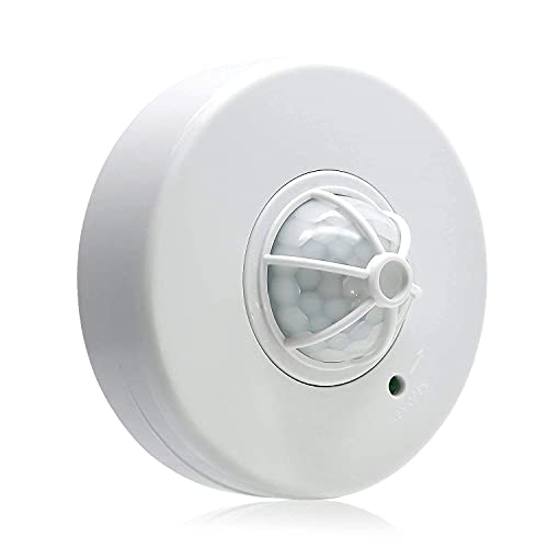 Sensky 360 Degree Ceiling Mounted Occupancy Sensor High Sensitivity PIR Motion Sensor Switch with Time Distance and Light Adjustable