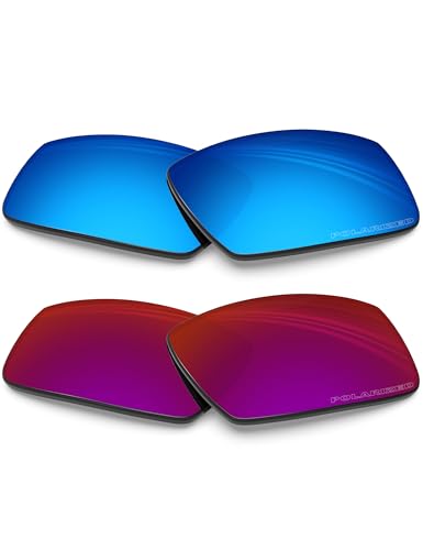 Image of BLAZERBUCK 2 Pairs Polarized Replacement Lenses for Oakley Crankshaft Sunglasses