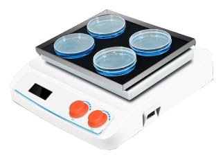 Orbital Shaker Oscillator Circumferential Shaker Flask Liquid Mixing Equipment with Universal Tray Amplitude 4mm Motor Type DC Brushless Motor LCD Display