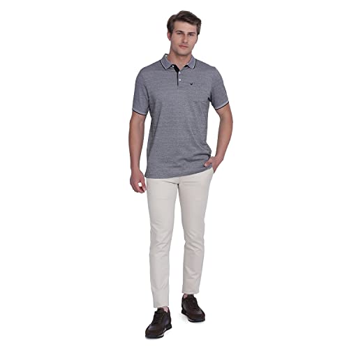 Image of Blackberrys Men Beige Solid Trousers