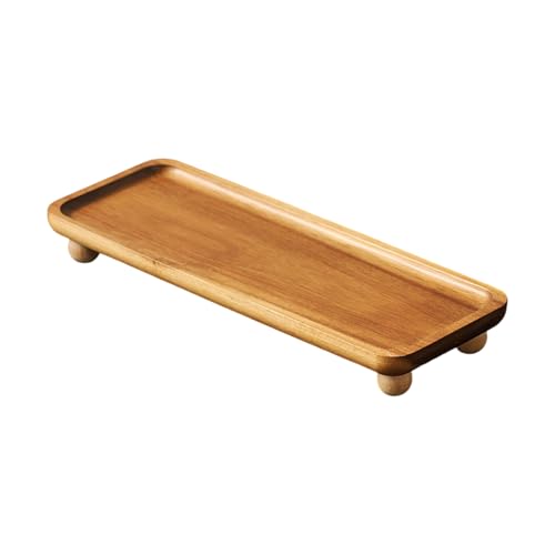 DOSERTY Handgefertigtes Holztablett mit Füßen