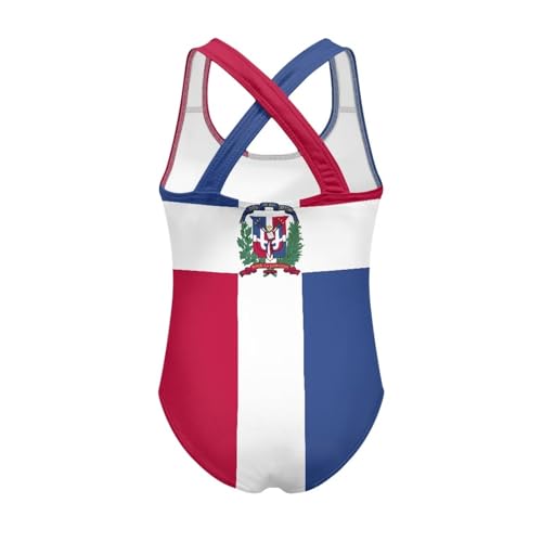 Image of Xpyiqun Swimsuit for Girls One Piece Bathing Suits Size 5-14 Sleeveless Swimwear Cross Shoulder Strap Swimming Wear
