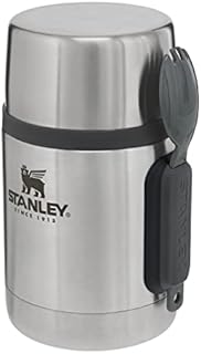 Stanley Adventure Stainless Steel Food Jar 0.53L with Spork  BPA Free Stainless Steel Soup Flask - Hot for 15 Hours - Leakproof Lid Doubles as Cup - Thermal Lunch Box for Hot Food - Dishwasher Safe