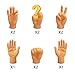 Pinkiwine 10 Pack Tiny Hands Finger Puppets Mini Hands for Kids Boys Girls Toddlers Christmas Stocking Stuffers Gifts