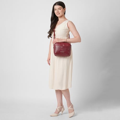 Image of Caprese Minato Sling Medium Bag for Women | Stylish Bag with Adjustable Strap, Secure Zip Closure for Comfortable Wear | Versatile Handbag for Everyday Use, Travel & Special Occasions