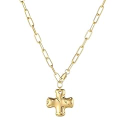 adjustable chain cross-gold