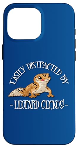 Womens Reptile Boys Easily Distracted Leopard Gecko Lover �X�}�z�P�[�X iPhone 16 Pro Max �p