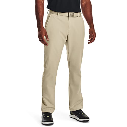 Under Armour Mens Straight Leg Tech Golf Pants, (289) Khaki Base / Khaki Base / Khaki Base, 30W X 36L US by Under Armour - Image 2