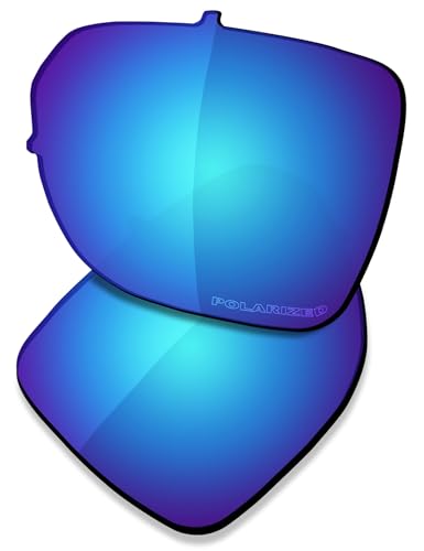 Saucer Premium Replacement Lenses for Oakley Castel OO9147 Sunglasses High Defense - Glacier Blue Polarized