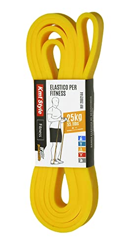 Training Band Elastic Resistance Band for Fitness Crossfit Training for Males and Females Yellow 25 kg. 25 kg - Image 2