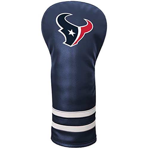 Team Golf NFL Houston Texans Vintage Fairway Headcover (Color) - Printed Team Golf NFL Vintage Fairway Headcover (Printed), Fits All Fairway, Hybrid and Utility Clubs