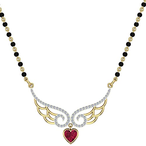 14K/18K Yellow/Rose/White Gold And Diamond Mangalsutra for Women-image-37