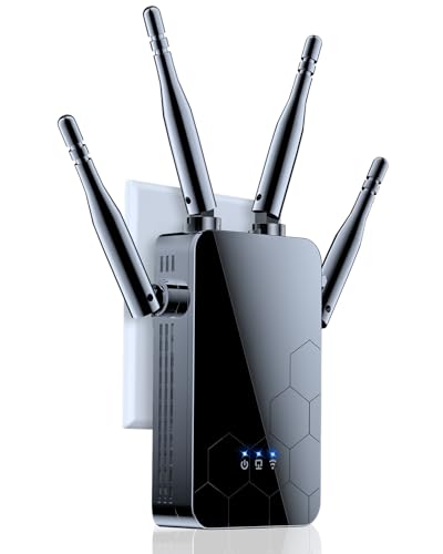 WiFi Extender Internet Booster, Repeater Wireless Routers Amplifier, Mesh Wi-Fi 80% Faster | Broader Than Ever, Support More Network Devices at Home
