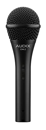 AUDIX AX OM2S Dynamic Vocal Microphone with On/Off Switch – Live Sound, Studio & Rehearsal Mic with High SPL Handling