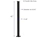 Senmit Cable Railing Post - Stainless Steel Square Fence Post for Deck Cable Railing System, Flat Top 42