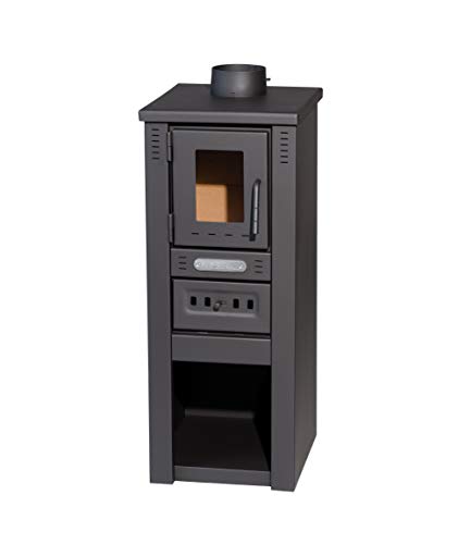 Kaminofen ProTermo Lava Basic Anthrazit mit Schamottsteinen 6,5 kW