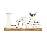 . Matériel, La statue est faite de céramique de haute qualité, Le look moderne captive jusque dans les moindres détails. Pièce super décorative pour le salon, le couloir, le rebord de fenêtre, la chambre, le bureau, etc.