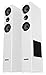 Produktbild Bennett & Ross Stratosphere MKII 3-Wege HiFi Standlautsprecher Set 600W (150W/300W, 12,7cm/5" Mitteltöner, 2,57cm/1" Hochtöner und 20cm/8" Sidefiring-Subwoofer, 50Hz-20 kHz, 8 Ohm, lackiert) weiß