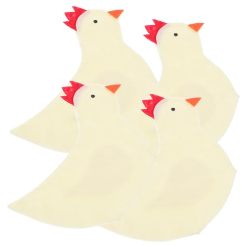 MAGICLULU Easter Chick Egg Cosy 4pcs Chick Shaped Cover Warmer Egg Protector Easter Party Table Decoration Beige