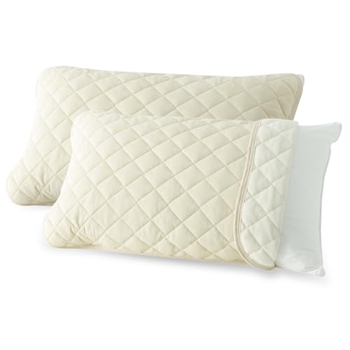クモリ(Kumori) 枕パッド 極冷感 2枚セット 43×63cm リバーシブル 「POLAR COOL」 まくらパッド 夏 接触冷感 吸汗速乾 ピローパッド ひんやり さらふわ 蒸れにくい 柔らかい 通気性がいい サラサラ 3シーズン使える 洗える サンドベージュの商品画像（Amazon）